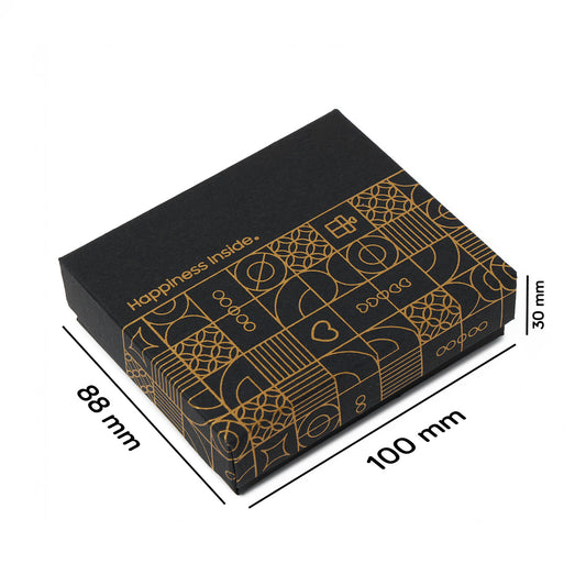 Aksesuar Kolye Kutusu Siyah 8,8 x 10 x 3 cm