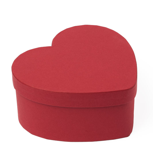 Kırmızı Karton Kalp Kutu 14 x 15 x 7 cm
