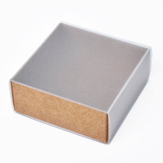 Asetat Pencere Karton Kutu - 8 x 8 x 3 cm