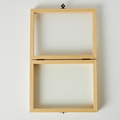 Pencereli Ahşap Hediye Kutusu (14 x 18 x 42 cm) - Çok Amaçlı Sunum Kutusu