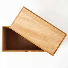 Hinged Lid Beech Box 5.9 x 11.8 x 4.5 inches