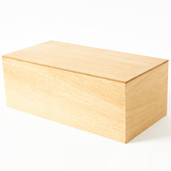 Hinged Lid Beech Box 5.9 x 11.8 x 4.5 inches
