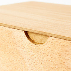 Hinged Lid Beech Box 5.9 x 11.8 x 4.5 inches