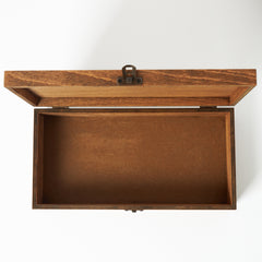 Beech Gift Clasped Wooden Box - Decorative Wooden Box 5.9 x 11.8 x 2.8 inches