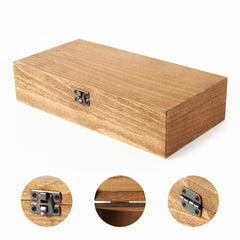 Beech Gift Clasped Wooden Box - Decorative Wooden Box 5.9 x 11.8 x 2.8 inches