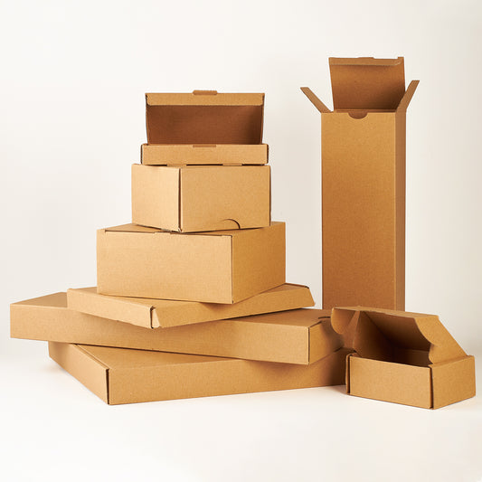 E-ticaret Kraft Karton Kargo Kutusu 38 x 16.5 x 3 cm