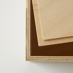 Wooden Storage Box - Hinged Wooden Box 6.7 x 9.1 x 6.7 inches