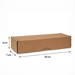 Kraft Cardboard Shipping Box 2.8 x7.5 x1.6 İnches
