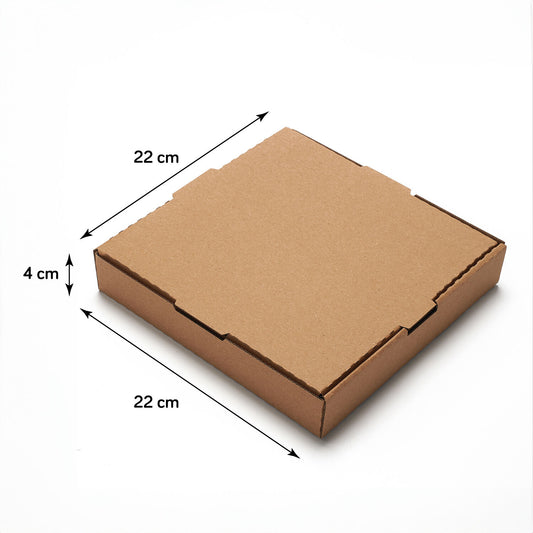 Küçük Boy Pizza Kutusu - 22 x 22 x 4 cm