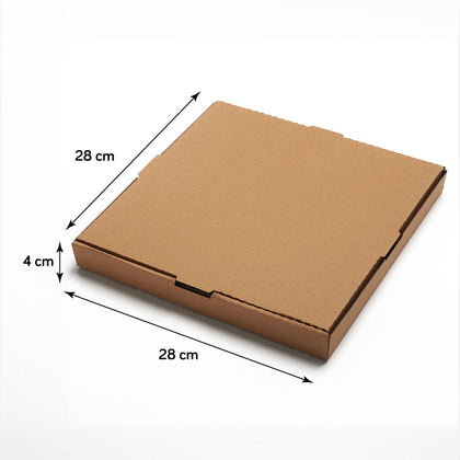 Orta Boy Pizza Kutusu - 28 x 28 x 4 cm