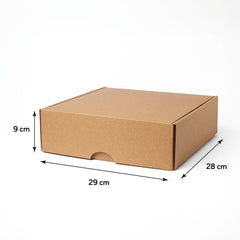 Kraft Cardboard Shipping Box 11.1 x11.3 x3.5 İnches