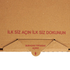 Kilitli Pizza Kutusu 32,5 x 32,5 x 3,5 cm