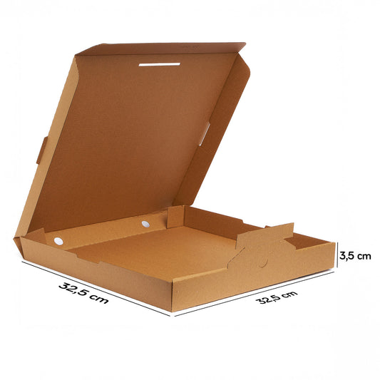 Kilitli Pizza Kutusu 32,5 x 32,5 x 3,5 cm