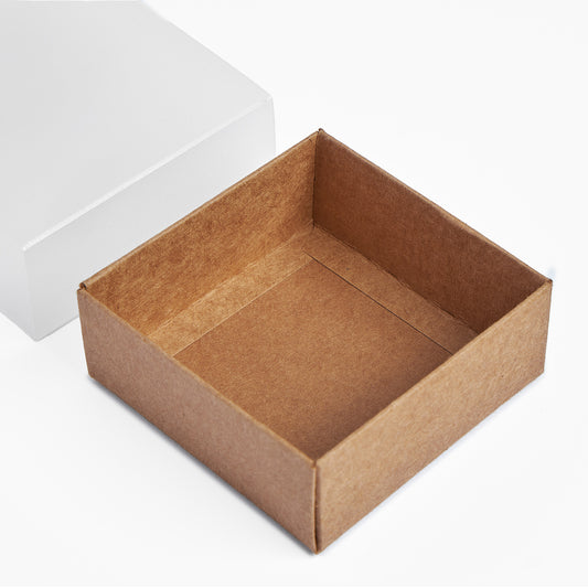 Asetat Pencereli Karton Kutu - 8 x 8 x 3 cm