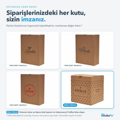 Logo baskılı karton kutu örnekleri, 1000 adet ve üzeri
