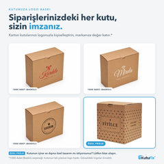 Logo baskılı karton kutu örnekleri, 1000 adet ve üzeri