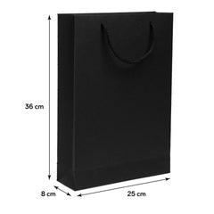 Black Cardboard Bag 36 x 25 x 8 cm
