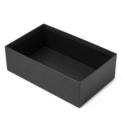 Yarı Şeffaf Kayar Kapaklı Siyah Sıvama Kutu - 24.5 x 15.5 x 7.5 cm